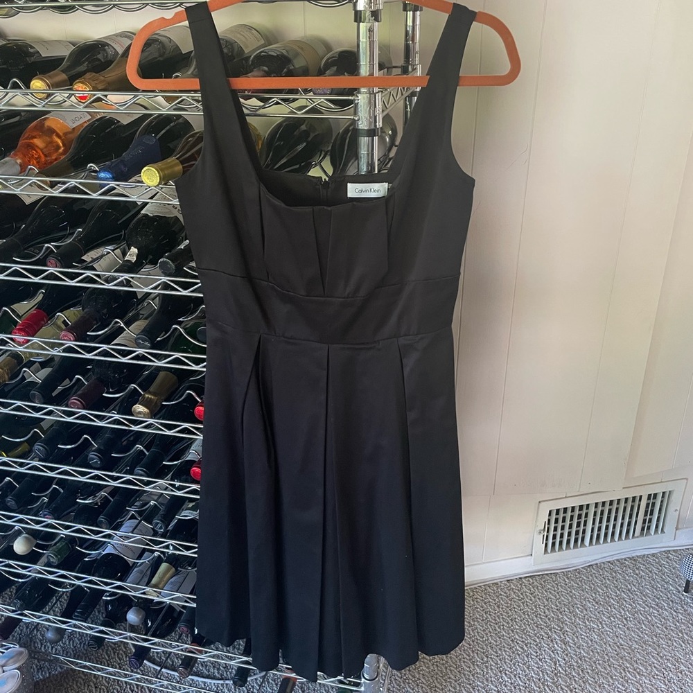 Black Pleated Dress